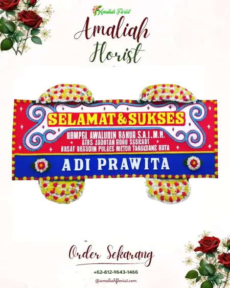 Papan Bunga Ucapan Selamat Krejengan